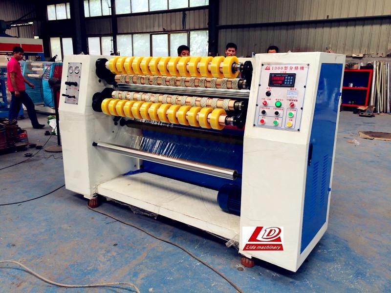 Adhesive tape slitting machine