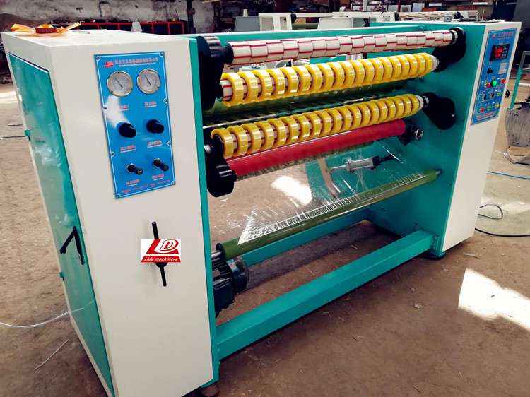 BOPP adhesive tape jumbo roll slitting rewinding machine